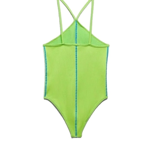 ZARA Compression Bodysuit Leotard Romper Playsuit Seamless Versatile - Picture 5 of 15